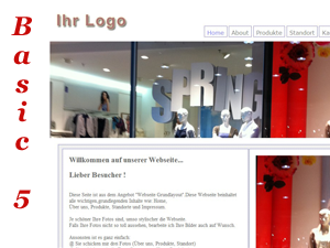 Angebot Statische Webseite aus der Basic Reihe - Basic 5 Statische Webseite Basic 5