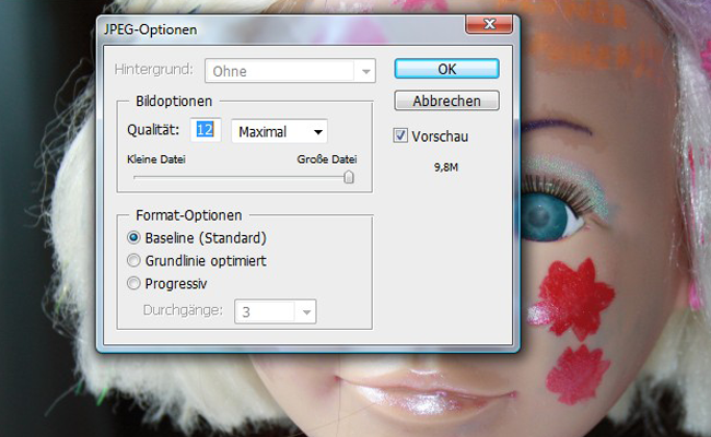 Foto für Druck herrichten 4