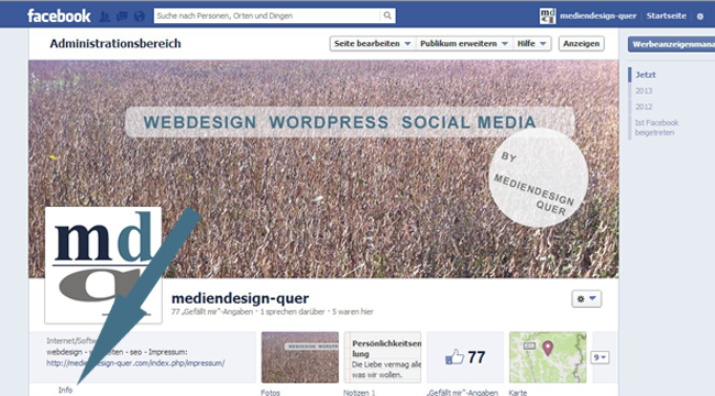 Facebook Chronik Info