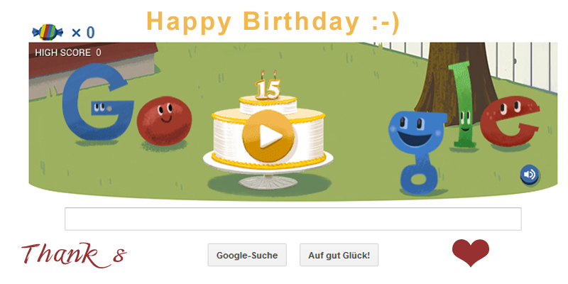 Google 15 Jahre