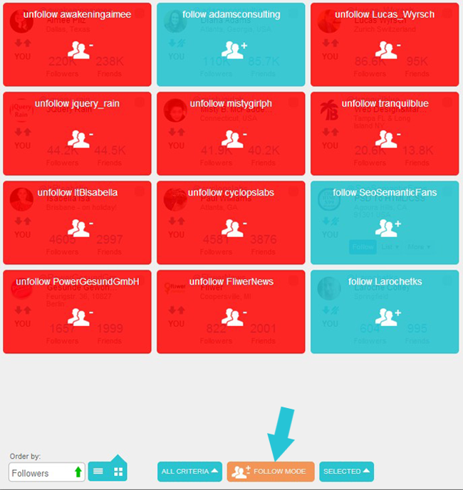 Social Bro Follow Mode