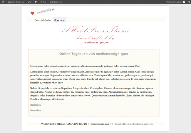 WordPress Theme "Romance"