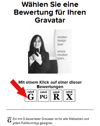 Gravatar Bewertung