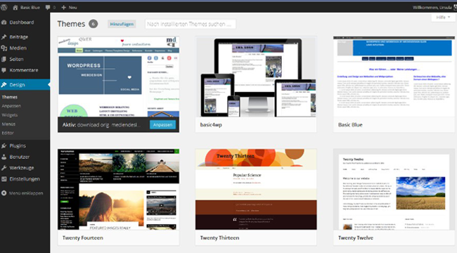 WordPress Dashboard Themes