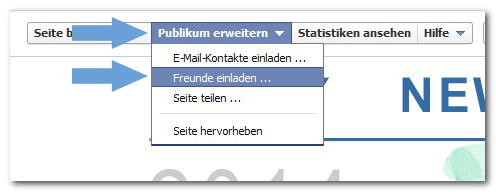 Facebook Publikum erweitern