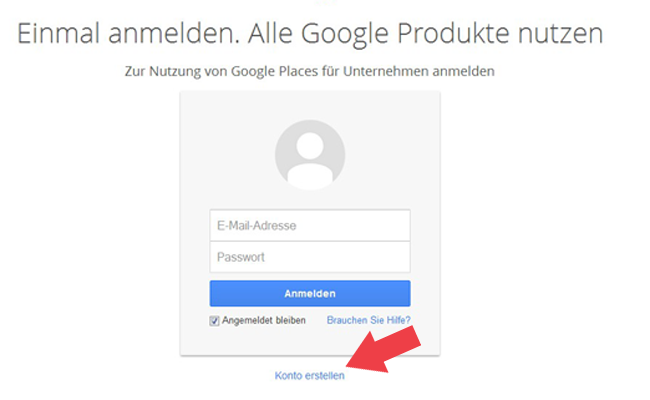 Google Konto erstellen