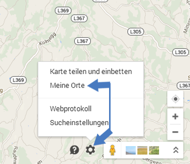 Neue Google Maps - Meine Orte