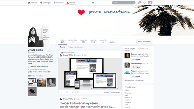 Das neue Twitter Design 