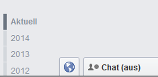 Facebook Chatfunktion aus