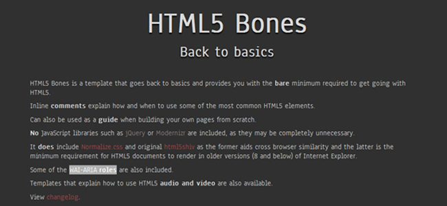 html5 bones