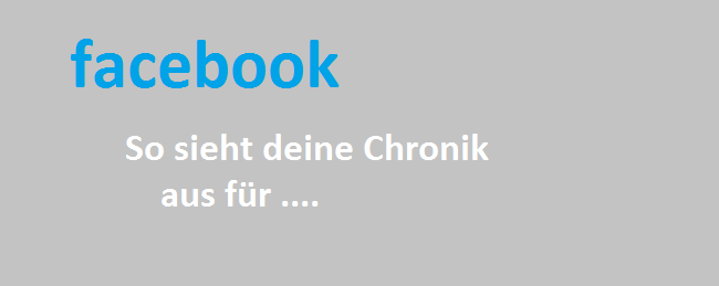 Facebook: So sieht deine Chronik aus für