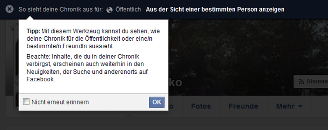FbChronik aus der Sicht von