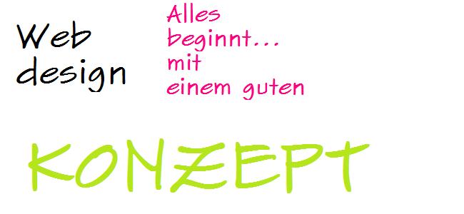 Webdesign - Konzept