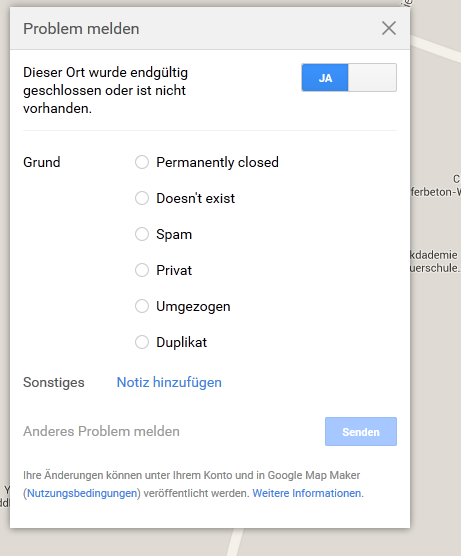 Googl My Business Eintrag Ja