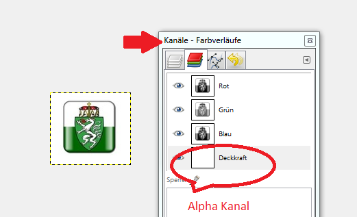 alphakanal mit gimp