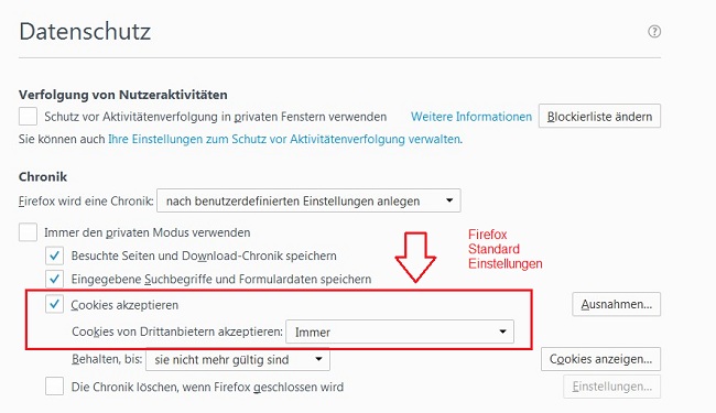 firefox datenschutz