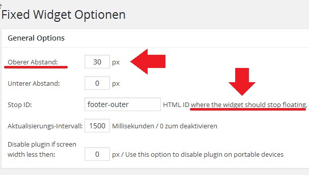 fixed-widget-optionen