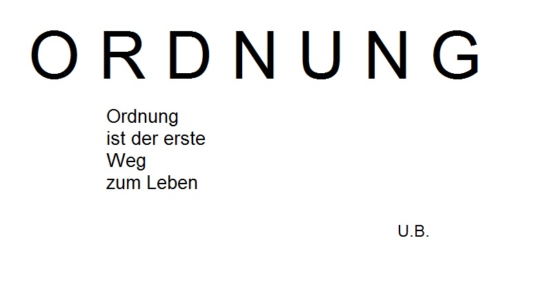 ordnung