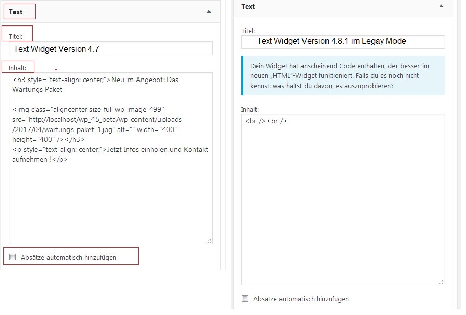text-widget-verleich