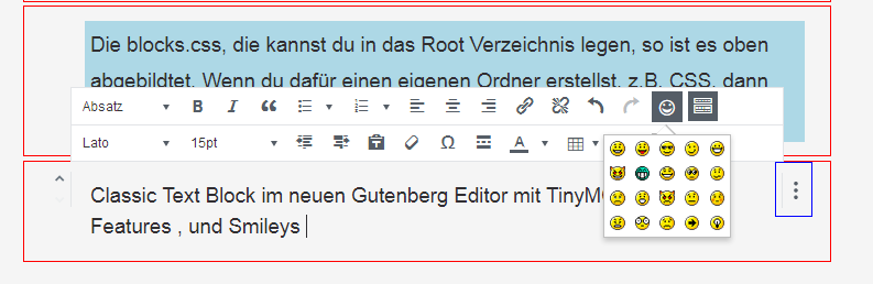 classic-text-block-mit-tinymce-advanced