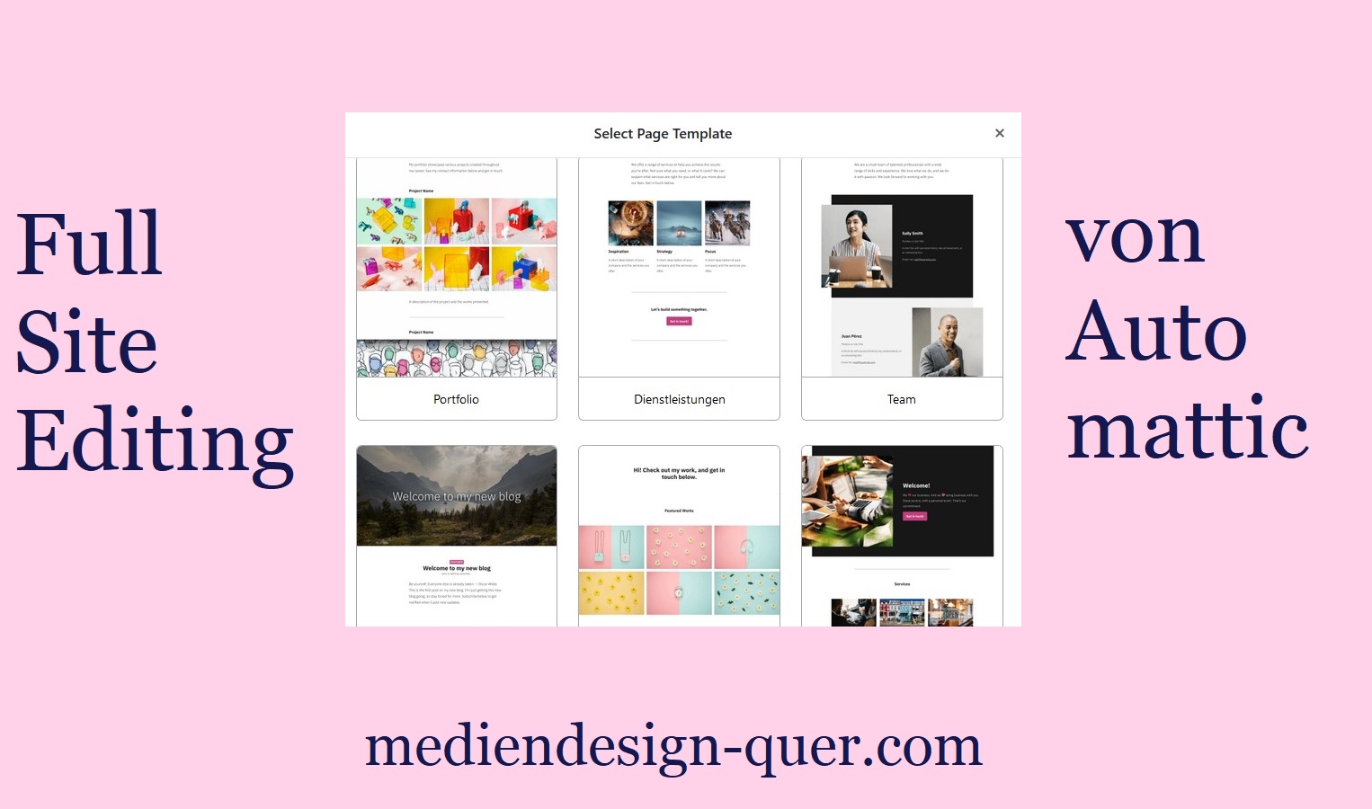 Komplette Website bearbeiten Plugin – Full Site Editing  Plugin + Gutenberg